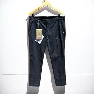 🌻NEW w/tags Entre Amis Black (textured) Tapered Leg Casual Pants US Size 36